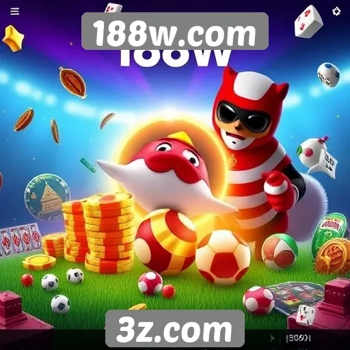Diversidade de jogos disponíveis na plataforma 188w.com