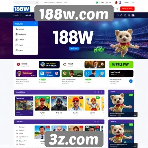 Interface do usuário do 188w.com é intuitiva e acessível